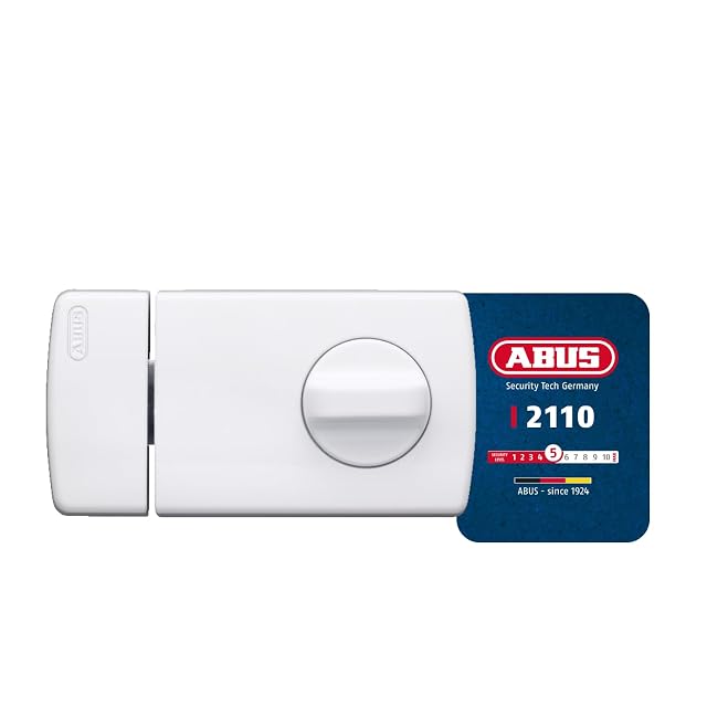 Verrou de porte supplémentaire ABUS 2110 avec bouton moleté
