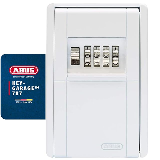 ABUS KeyGarage 787 en blanc sur un mur enduit