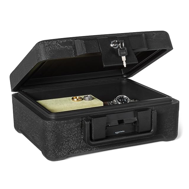 Boîte à documents ignifuge Amazon Basics