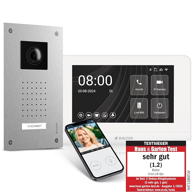 Interphone vidéo encastré Balter ENTRI L