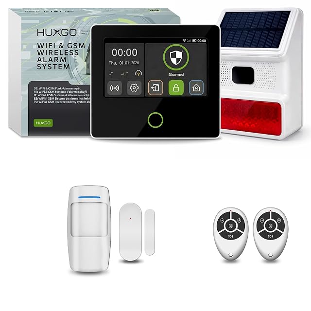 Kit d’alarme HUXGO HXA502 avec sirène solaire