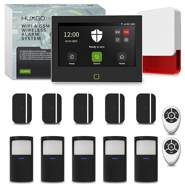Kit d’alarme HUXGO HXA700 avec centrale de sept pouces