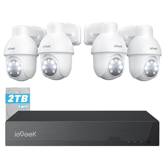 Kit PoE ieGeek IE92 avec quatre caméras motorisées