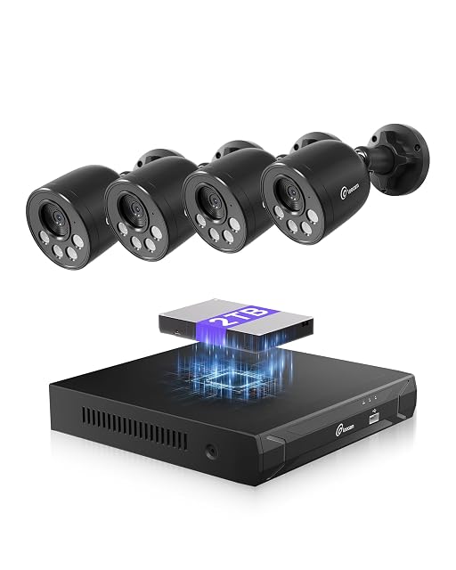 Kit de caméras PoE 4K Loocam avec NVR à huit canaux