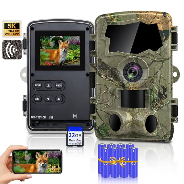 Caméra de chasse Lutranstra D909 en 5K