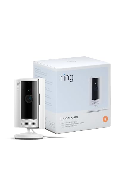 Caméra d’intérieur Ring de deuxième génération avec son cache ouvert