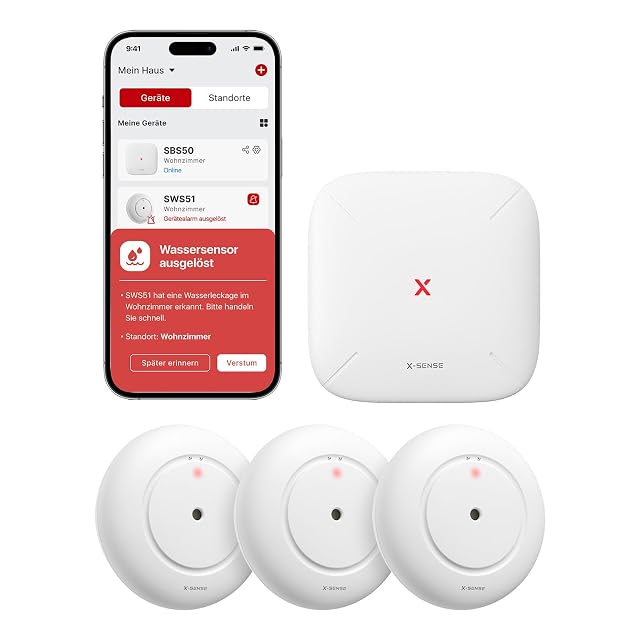 Détecteur de fuite d’eau Wi-Fi X-Sense SWS54